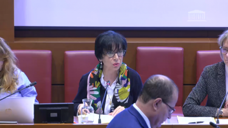 Christine Pires Beaune, rapporteure de la proposition de loi sur l'encadrement des frais bancaires sur succession. LCP
