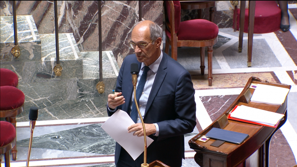 Eric Woerth dans l'hémicycle Eric Woerth dans l'hémicycle
