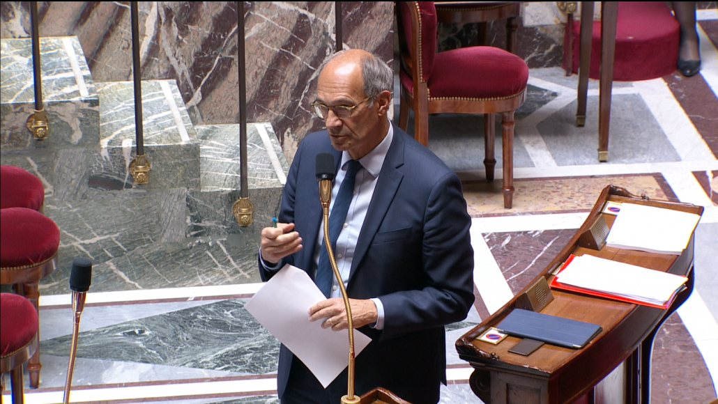 Eric Woerth dans l'hémicycle