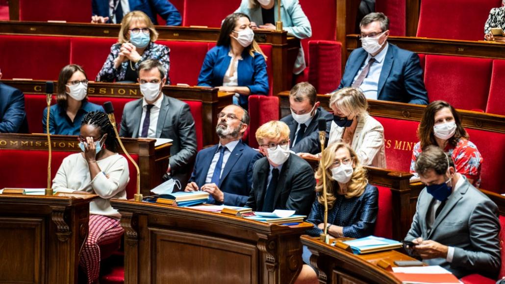 Edouard Philippe à l'Assemblée nationale, le 30 juin 2020. Xosé Bouzas / Hans Lucas / Hans Lucas via AFP Edouard Philippe à l'Assemblée nationale, le 30 juin 2020. Xosé Bouzas / Hans Lucas / Hans Lucas via AFP