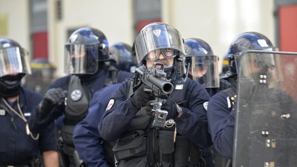 Des unités spécialisées en maintien de l'ordre en avril 2019 à Montpellier Des unités spécialisées en maintien de l'ordre en avril 2019 à Montpellier