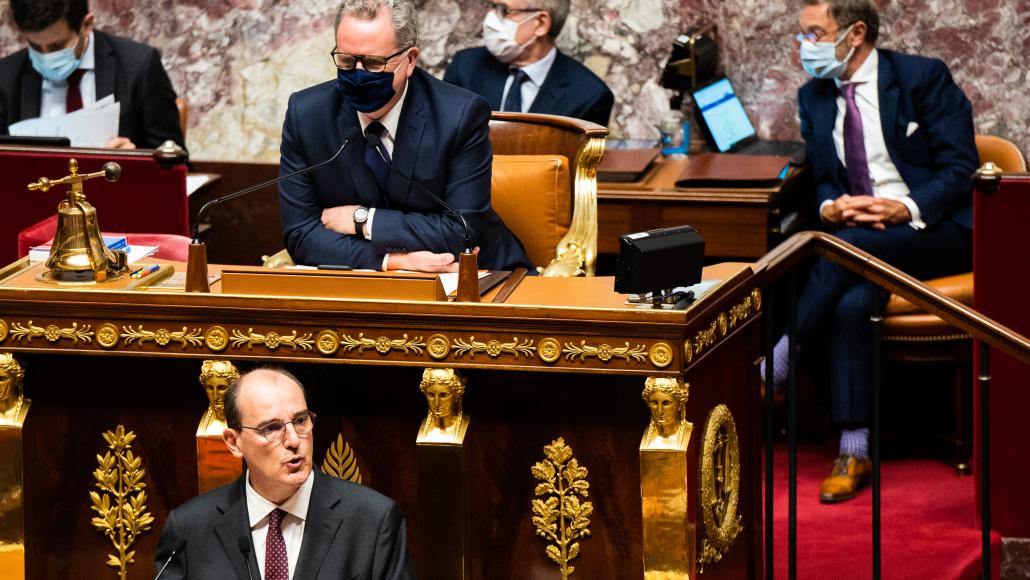 Richard Ferrand et Jean Castex à l'Assemblée nationale, le 15 juillet 2020