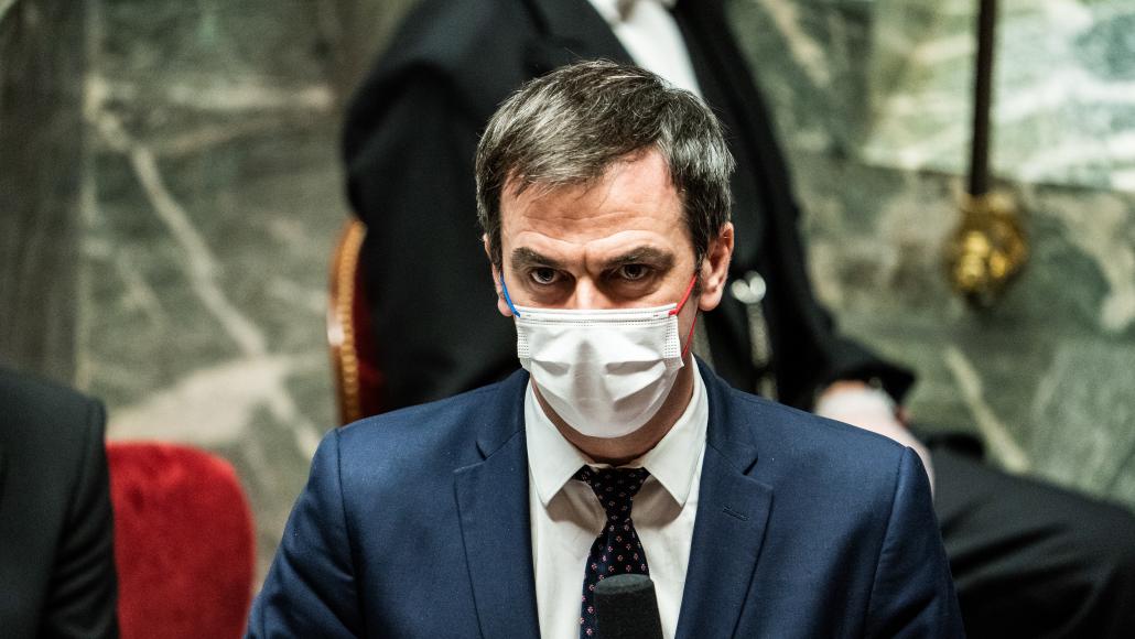 Olivier Véran à l'Assemblée nationale, le 12 janvier 2021