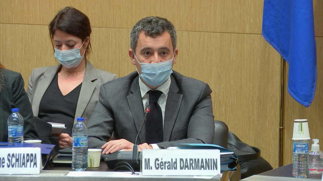 Gérald Darmanin à l'Assemblée nationale, le 18 janvier 2021 (LCP)