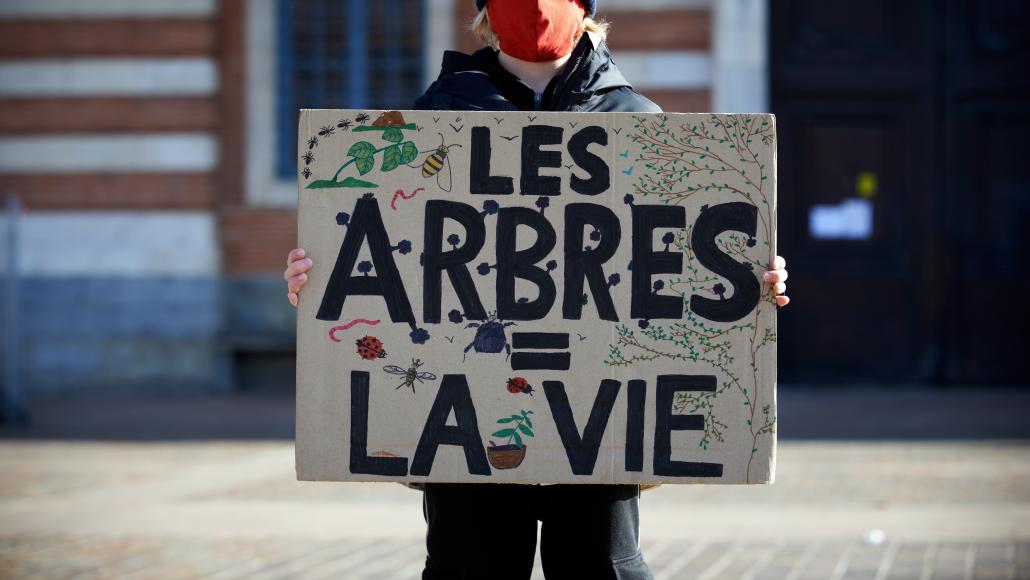 Une manifestation à Toulouse pour le climat Une manifestation à Toulouse pour le climat