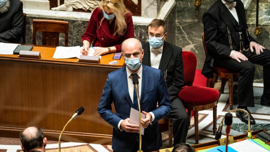 Jean-Michel Blanquer répond aux députés - AFP Jean-Michel Blanquer répond aux députés - AFP