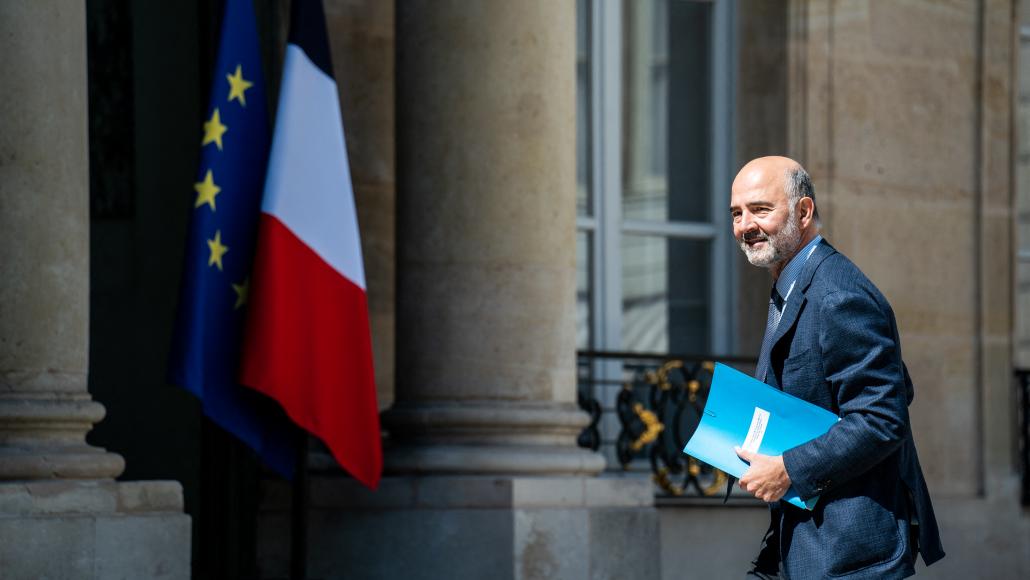 Pierre Moscovici à l'Élysée, le mardi 17 juin 2021 (AFP)