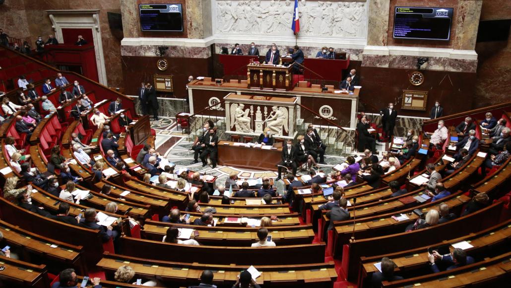  L'hémicycle de l'Assemblée nationale, le 7 septembre 2021