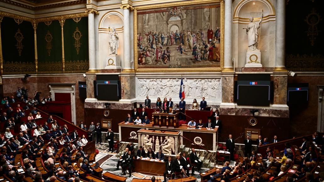 L'hémicycle de l'Assemblée nationale, le 28 juin 2022