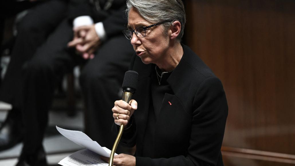 Elisabeth Borne à l'Assemblée nationale, en juillet 2022.