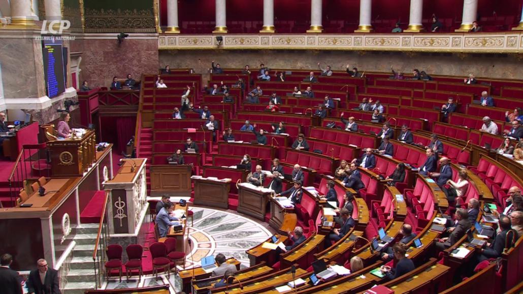 L'hémicycle de l'Assemblée nationale, vendredi 14 octobre 2022