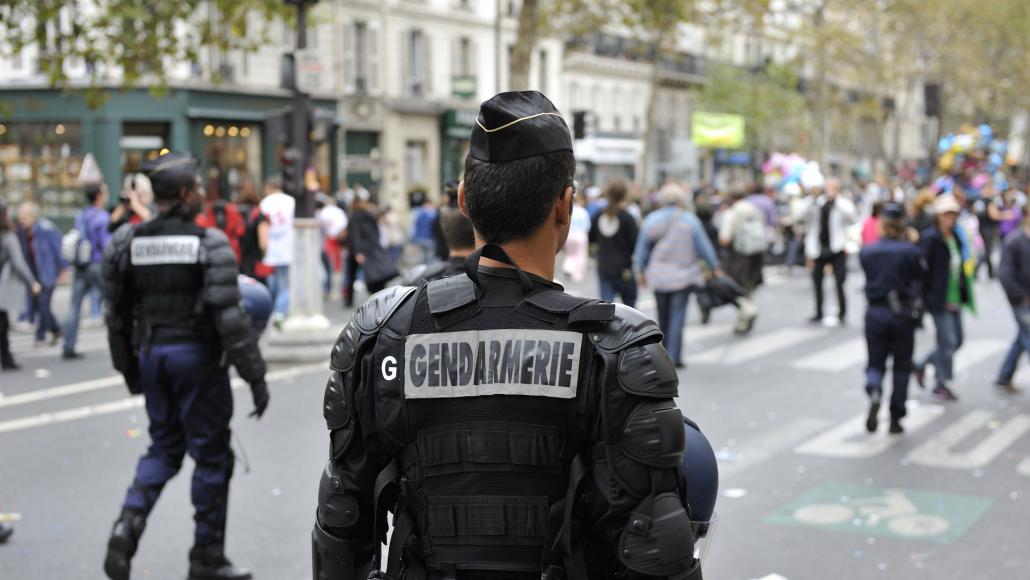 Gendarmes à Paris Flickr 31/10/2023