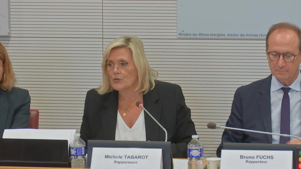 Relations France-Afrique : présentation du rapport Tabarot-Fuchs le 8 novembre 2023 à l'Assemblée nationale.