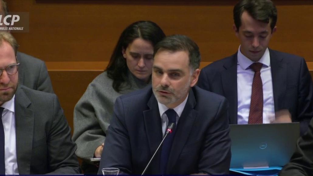Antoine Armand et Laurent Saint-Martin en commission des finances, le 25 septembre 2024