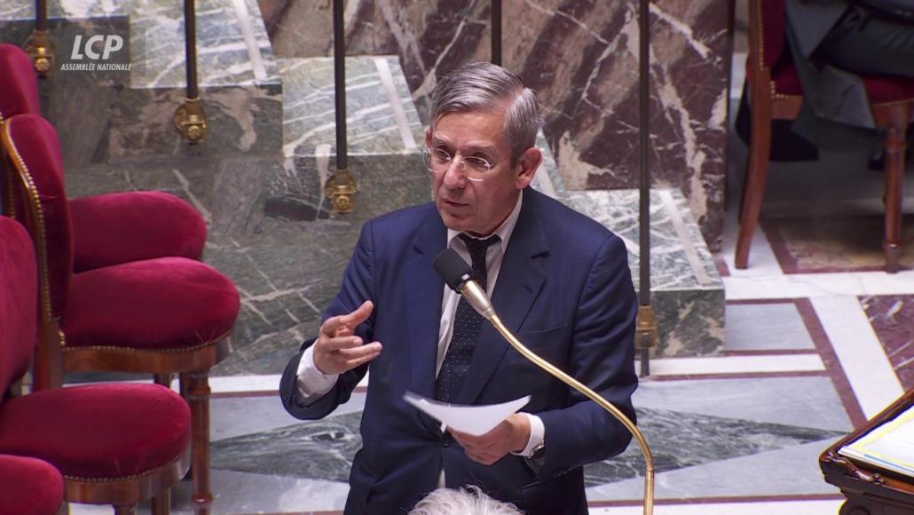Charles de Courson dans l'hémicycle le 26 octobre 2024