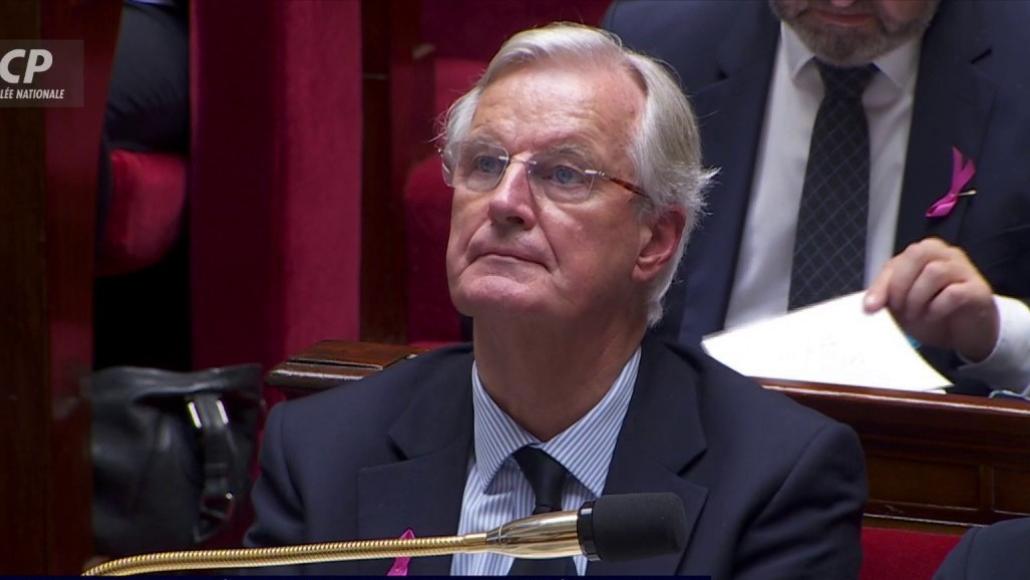 Michel Barnier à l'Assemblée nationale
