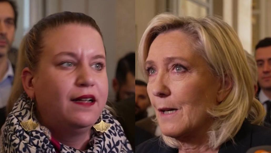 Mathilde Panot et Marine Le Pen LCP 02/12/2024