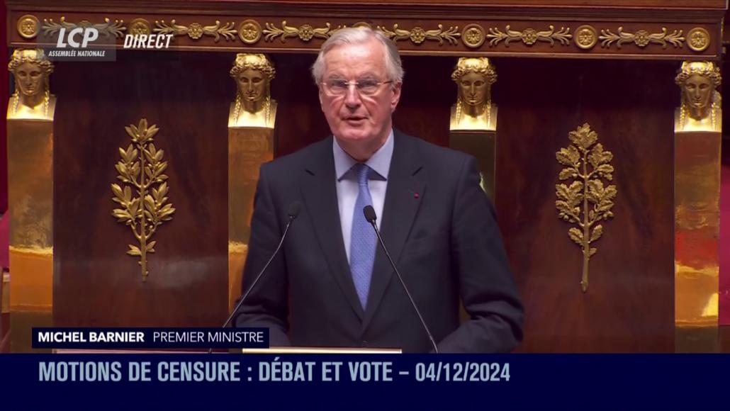 Michel Barnier LCP 04/12/2024