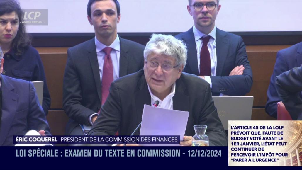 Examen de la loi spéciale en commission, le 12 décembre 2024