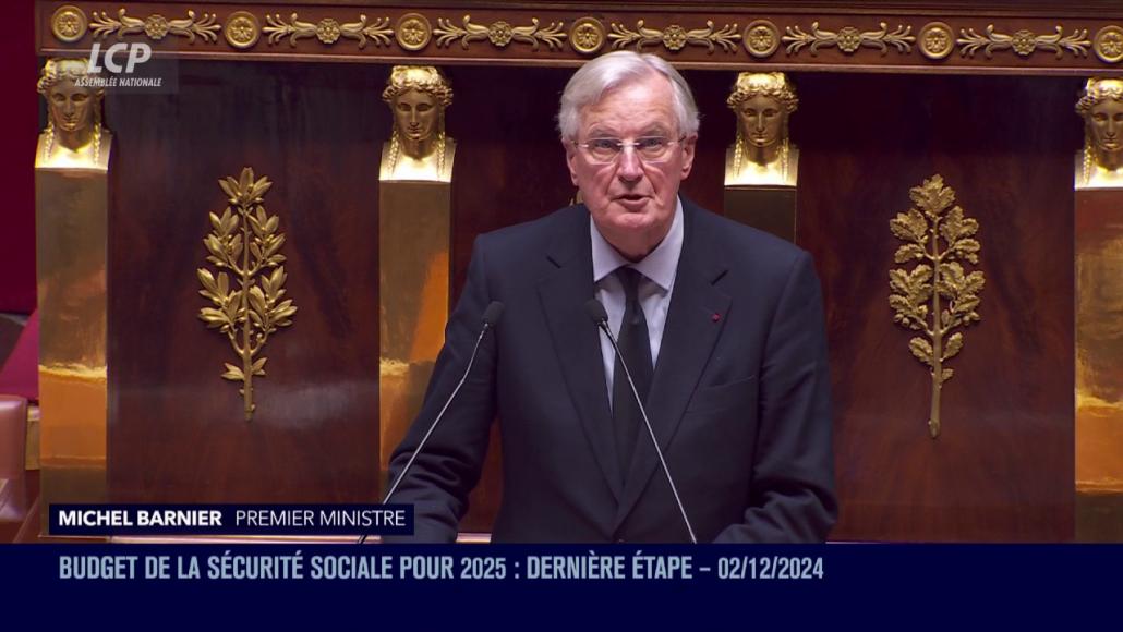 Michel Barnier, le 2 décembre 2024.