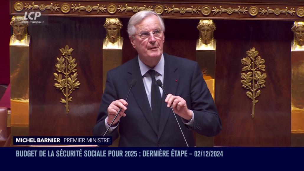 Michel Barnier, le 2 décembre 2024.