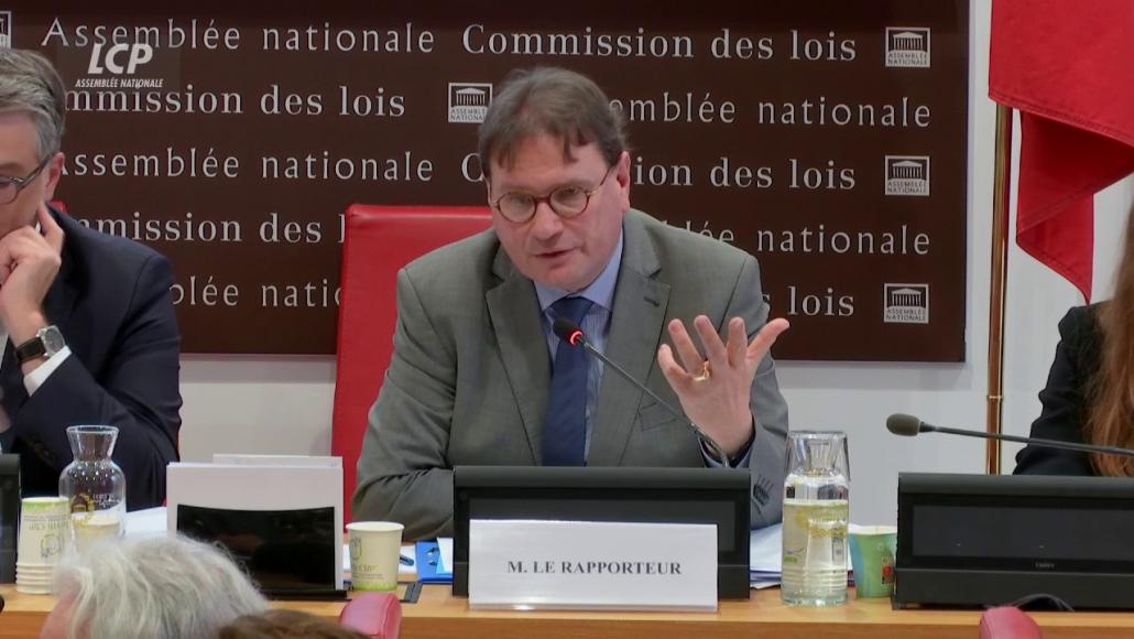 Philippe Gosselin en commission des Lois, le 29 janvier 2025