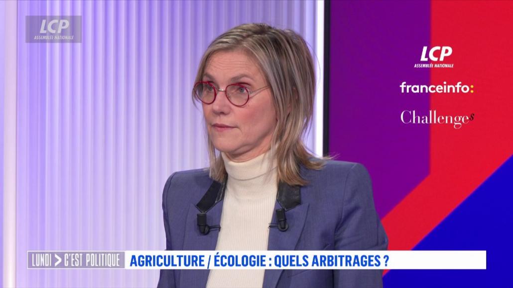 Agnès Pannier-Runacher sur le plateau de "Lundi c'est politique", le 17 février 2025