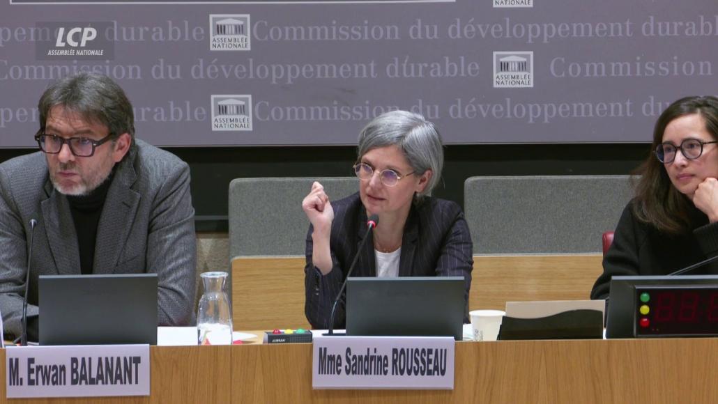 Erwan Balanant et Sandrine Rousseau, le 12 février 2025