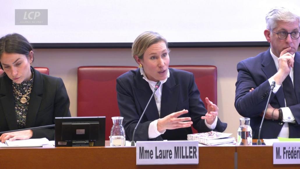 Laure Miller en commission des affaires sociales, le 5 mars 2025