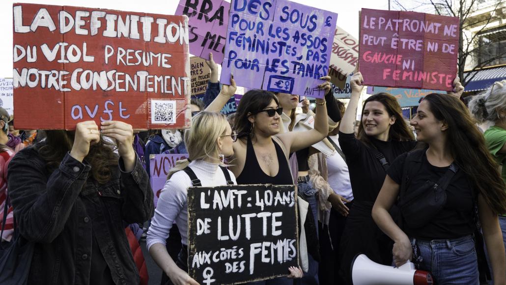 Cortège de la manifestation du 8 mars 2025