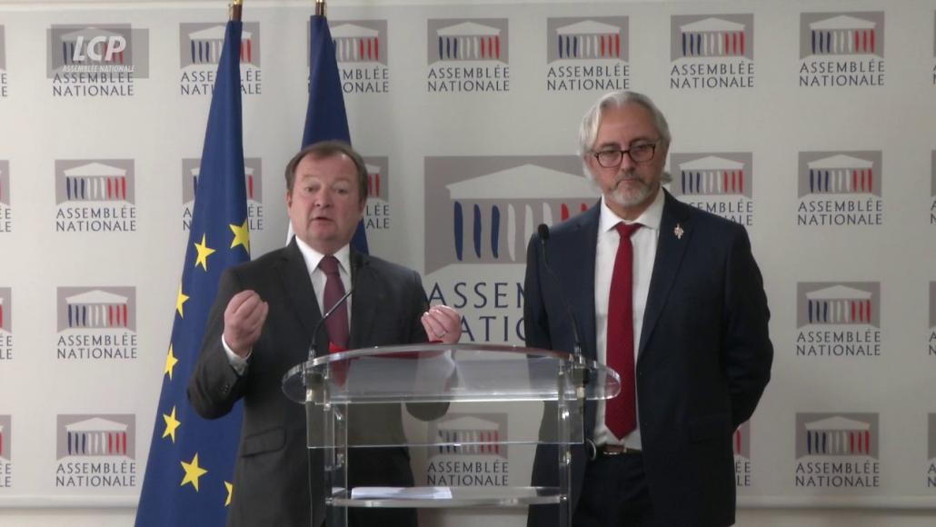 Stéphane Peu et Eric Martineau, le 19 mars 2025.