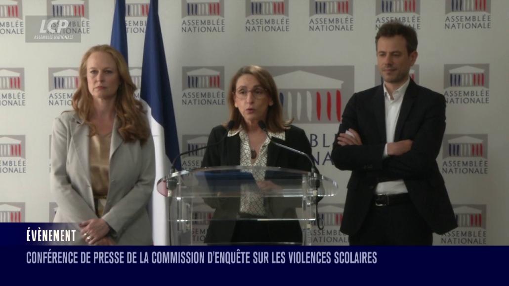 Violette Spillebout, Fatiha Keloua Hachi et Paul Vannier, jeudi 15 mai 2025.