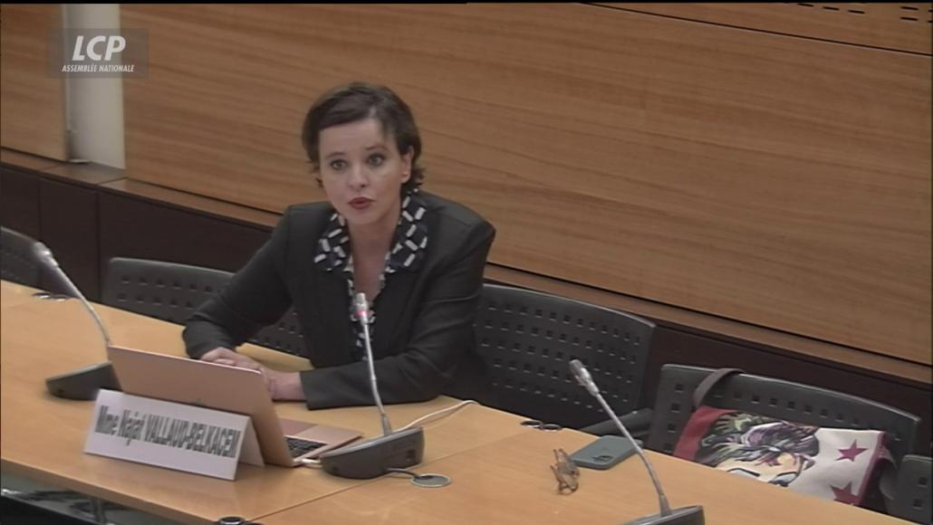 Najat Vallaud-Belkacem devant la commission d'enquête, le 5 mai 2025.