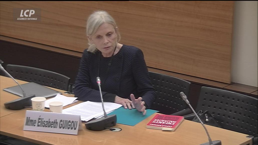 Elisabeth Guigou devant la commission d'enquête Bétharram, le 7 mai 2025.