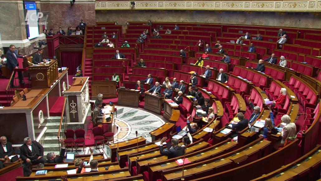 L'hémicycle de l'Assemblée nationale