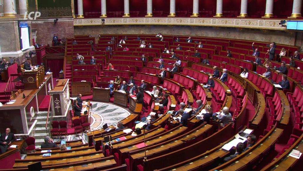 L'hémicycle de l'Assemblée nationale
