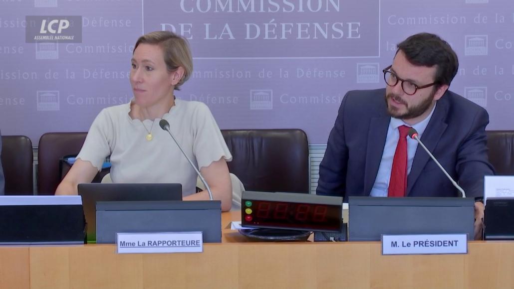 Laure Miller et Arthur Delaporte à l'Assemblée nationale, le 12 juin 2025