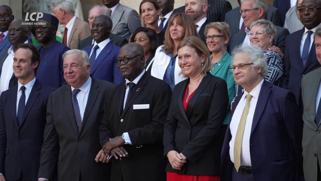 Gérard Larcher et Yael Braun-Pivet accueillent l'Assemblée parlementaire de la Francophonie, le 10 juillet 2025