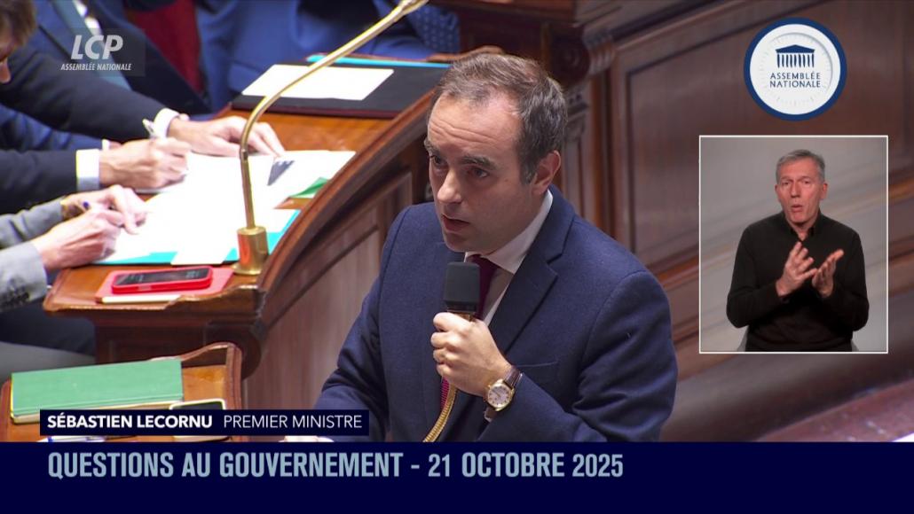 Sébastien Lecornu, le 21 octobre 2025