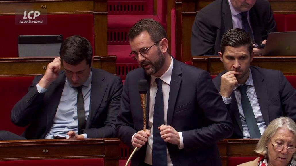 Christophe Bentz (RN), dans la nuit du 8 au 9 novembre 2025. LCP