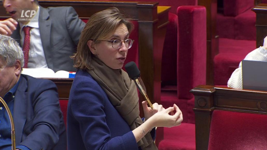 Amélie de Montchalin dans l'hémicycle de l'Assemblée nationale, le 15 janvier 2026