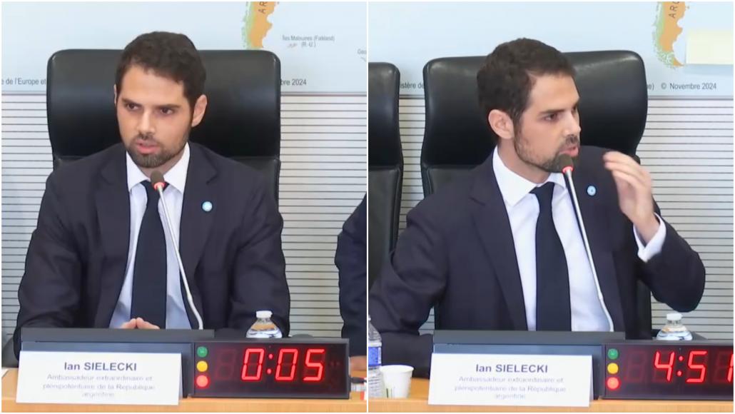 L'ambassadeur argentin fait mettre un post-it sur les iles Malouines.