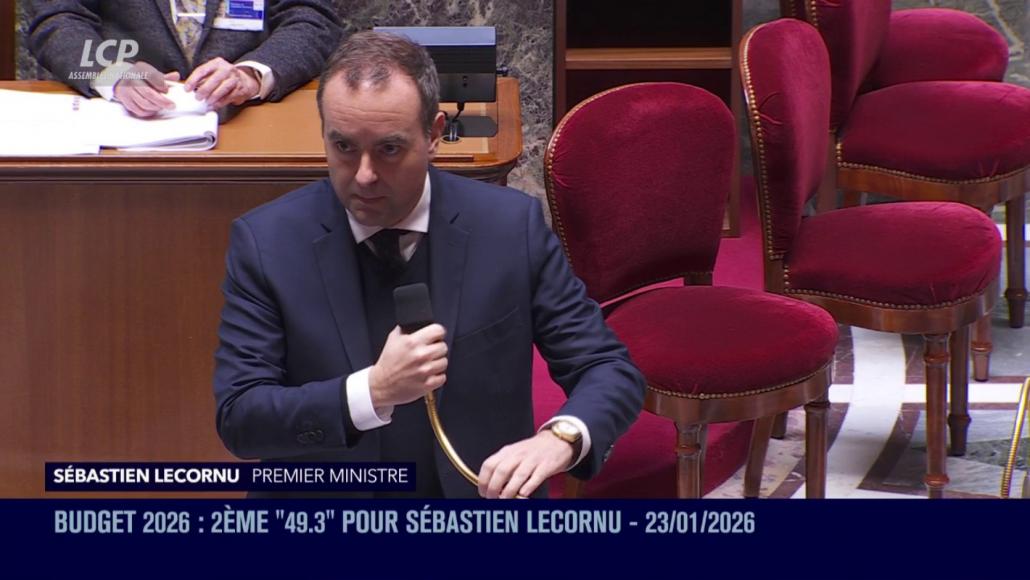 Sébastien Lecornu, le 23 janvier 2026.