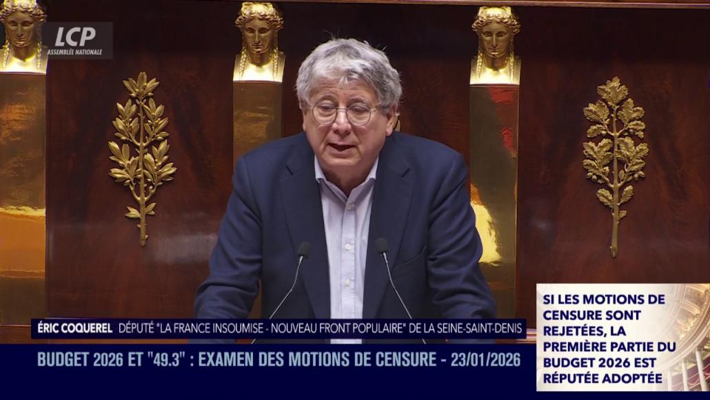 Eric Coquerel, le 23 janvier 2026.