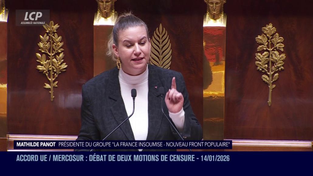 Mathilde Panot, le 14 janvier 2026.