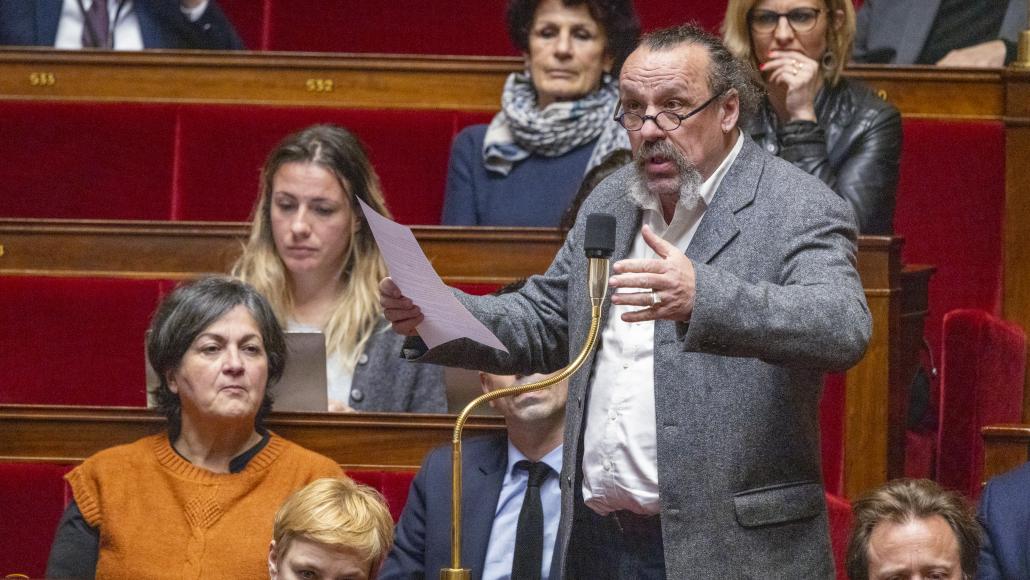 Benoît Biteau dans l'hémicycle de l'Assemblée nationale