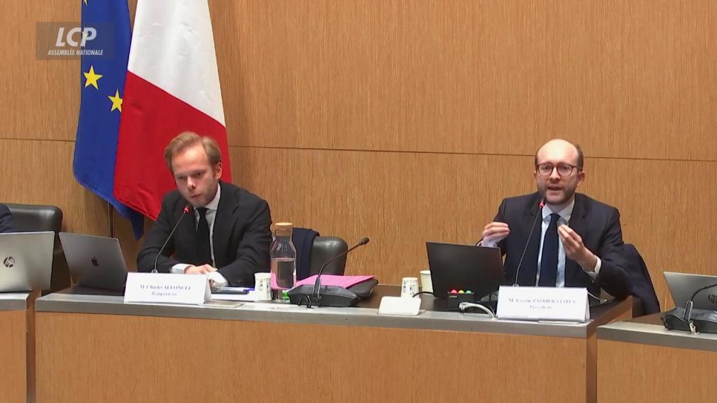 Charles Alloncle (UDR) et Jérémie Patrier-Leitus (Horizons) le 4 février 2026