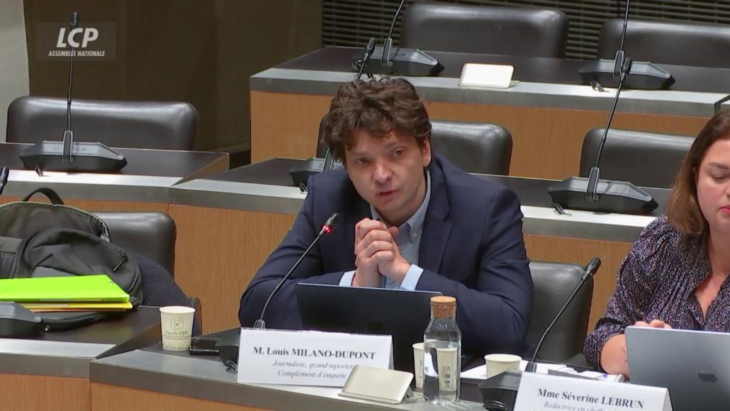 Le journaliste Louis Milano-Dupont qui a réalisé l'enquête sur Rachida Dati