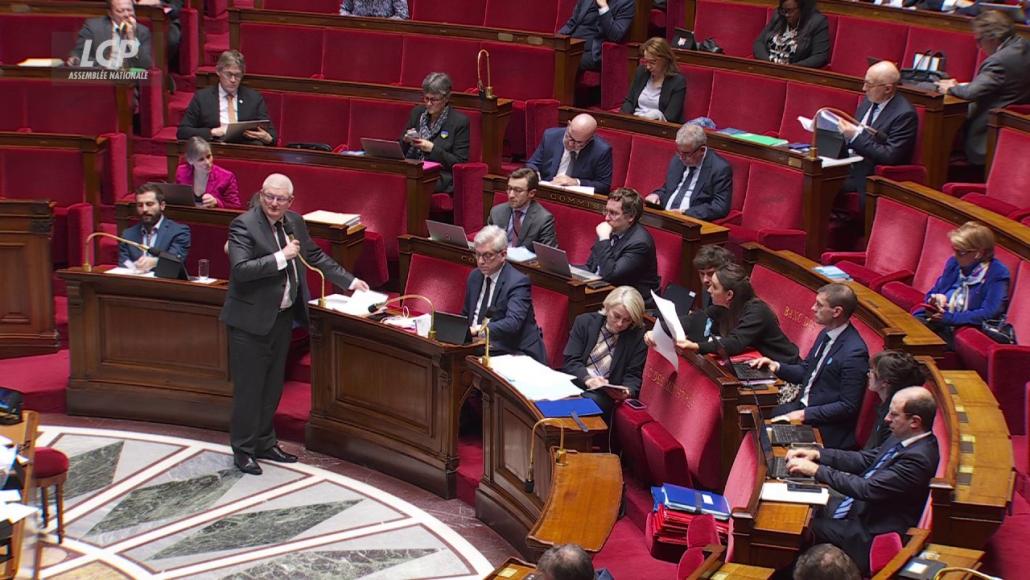 Hémicycle de l'Assemblée nationale, le 24 février 2026
