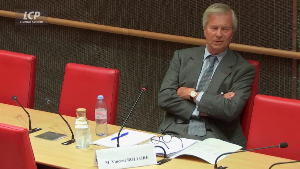 Vincent Bolloré auditionné par la commission d'enquête